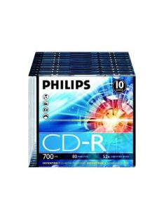 Philips CD-R 80 52x Slim 1db-os (1-es címke)