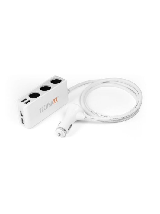 Technaxx TE11 4-Port USB & 3-Socket Car Charger