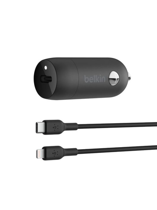 Belkin BoostCharge 30W USB-C Car Charger + USB-C to Lightning cable