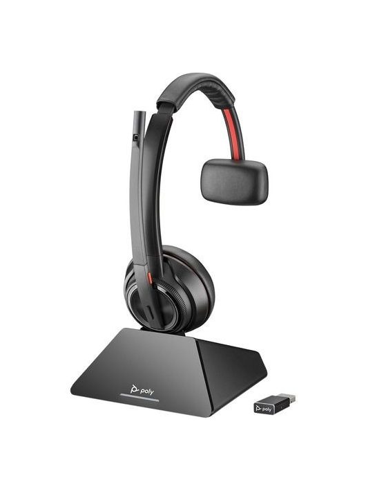 Poly Plantronics Savi 8210 UC USB-A DECT Headset Black