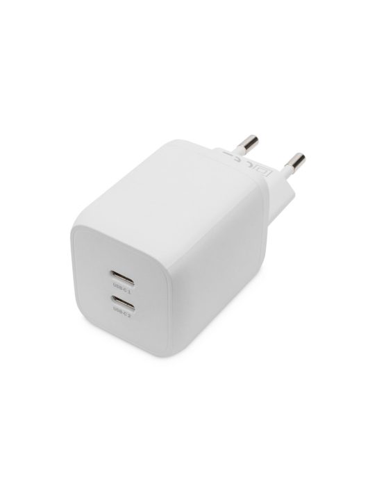 Digitus DA-10063 USB-C Charger 2-port, 65W GaN White