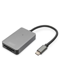   Digitus DA-70333 USB-C 2 Port High Speed Card Reader Space Gray