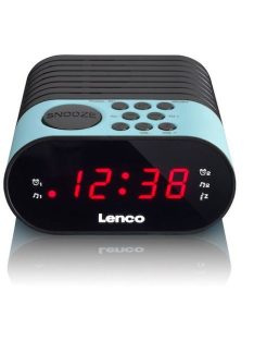 Lenco CR-07 FM Alarm Clock Radio Blue