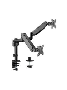   Gembird MA-DA2P-01 Adjustable Desk 2-Display Mounting Arm 17?-32? Black