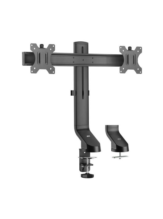 ACT AC8322 Dual Monitor Arm Office Quick Height Adjustment 10"-27" Black