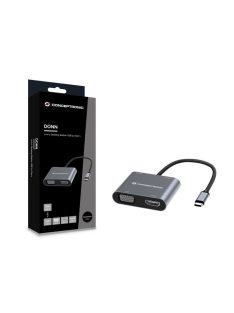 Conceptronic  DONN16G 4in1 USB3.2 Gen 1 Docking Station Grey