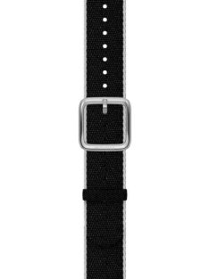   Withings Recycled Woven PET Wristband 18mm Black, White & Silver