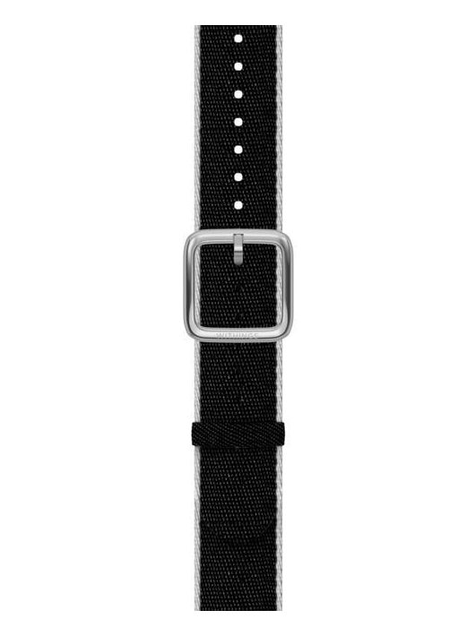 Withings Recycled Woven PET Wristband 18mm Black, White & Silver