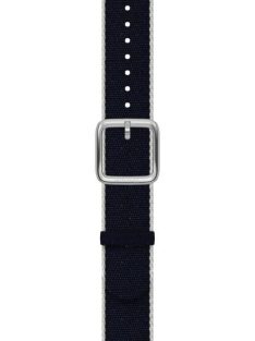   Withings Recycled Woven PET Wristband 18mm Navy Blue, White & Silver