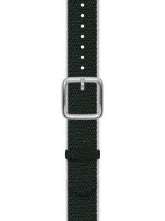   Withings Recycled Woven PET Wristband 18mm Khaki Green, White & Silver