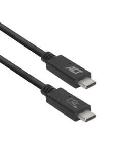   ACT AC7451 USB4 40Gbps connection cable C male - C male 0.8m USB-IF certified Black