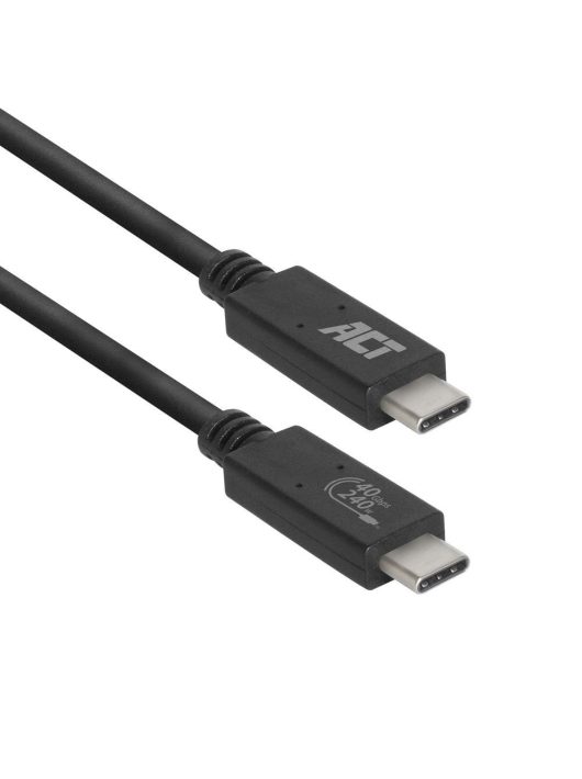 ACT AC7451 USB4 40Gbps connection cable C male - C male 0.8m USB-IF certified Black