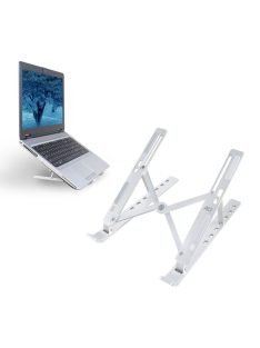   ACT AC8120 Foldable laptop stand aluminium 7 positions height adjustable