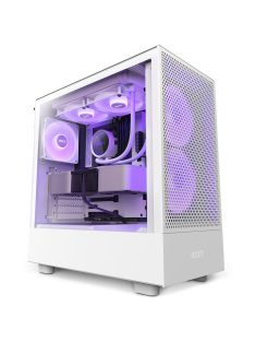 NZXT H5 Flow RGB Tempered Glass White