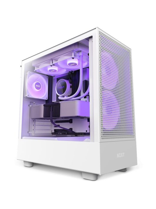 NZXT H5 Flow RGB Tempered Glass White