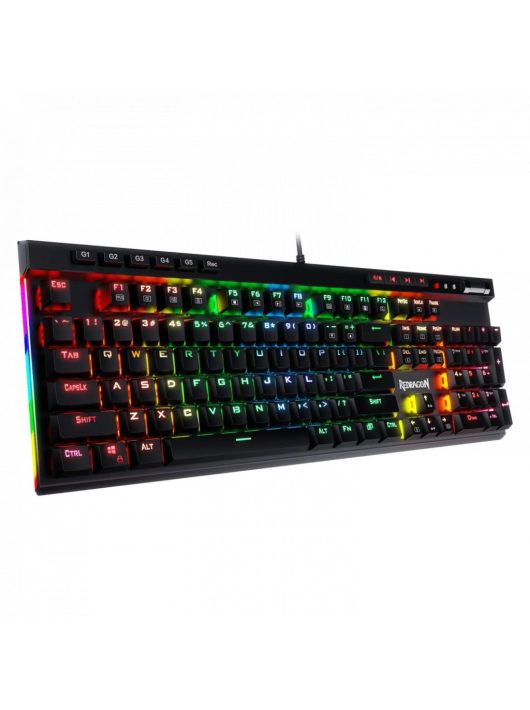 Redragon Vata RGB Mechanical Gaming Keyboard Red Switches Black HU