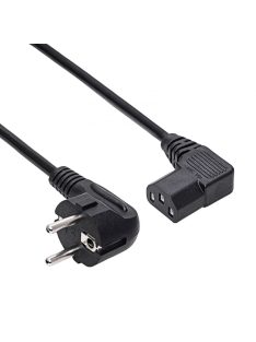 Akyga AK-PC-12A Power Cable Angle CCA CEE 7/7 / IÍEC C13 3m