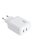 Akyga AK-CH-19 2xUSB-C PD Quick Charge 3.0 5-12V / 1,67-3A 40W White