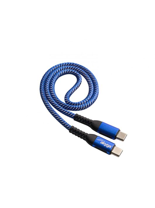 Akyga AK-USB-36 100W USB 2.0 type C cable 0,5m Blue