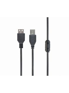   Gembird CCF-USB2-AMAF-15 USB-A 2.0 cable with ferrite core 4,5m Black