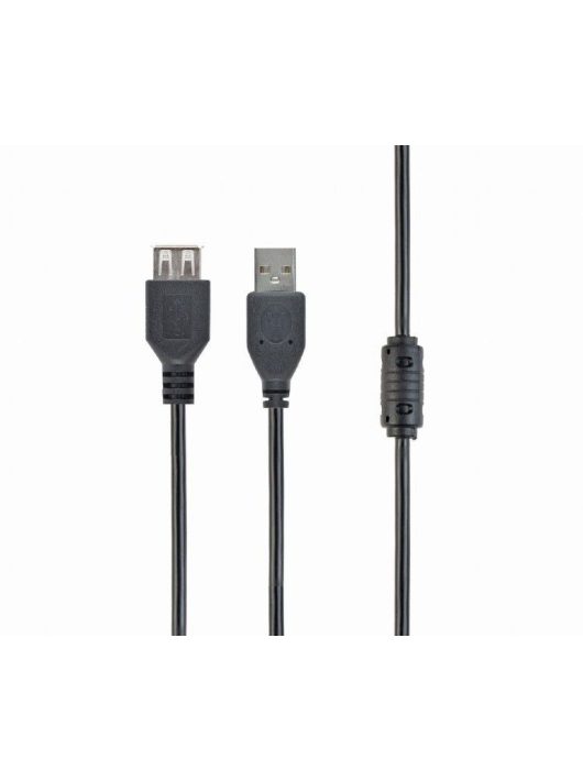 Gembird CCF-USB2-AMAF-15 USB-A 2.0 cable with ferrite core 4,5m Black