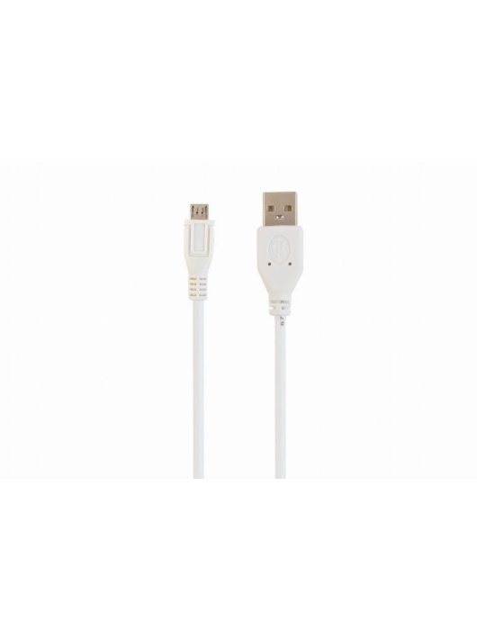 Gembird CCP-MUSB2-AMBM-W micro USB 2.0 cable AM-MBM5P 1m White