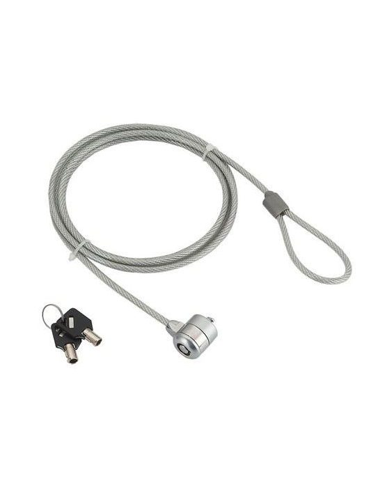 Gembird LK-K-01 Cable lock for notebooks key lock 1,8m Grey