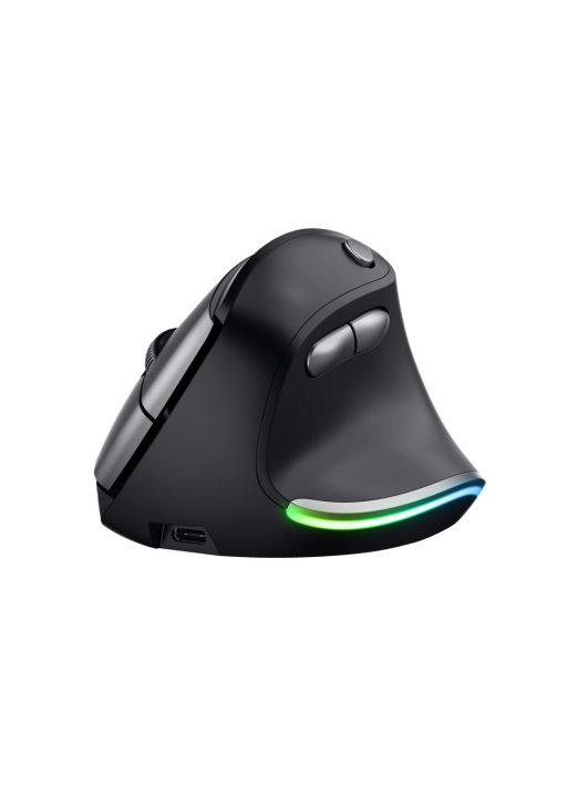 Trust Bayo Wireless Rechargeable Ergonomic Mouse Black