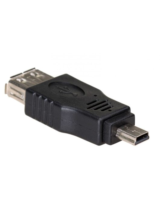 Akyga AK-AD-07 USB-AF/miniUSB (5-pólusú) adapter Black