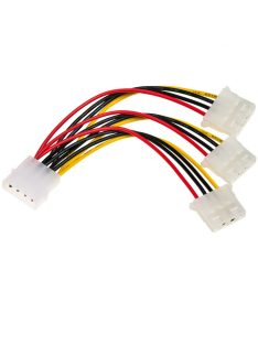 Akyga AK-CA-40 Molex/3xMolex adapter cable 0,15m