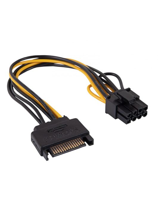 Akyga AK-CA-80 SATA/PCI-Express 6+2-pin adapter cable 0,15m