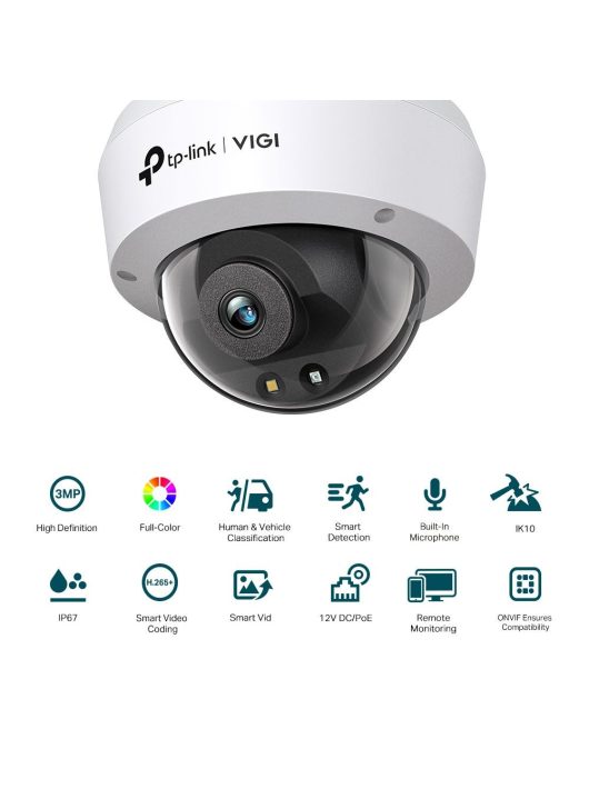 TP-Link VIGI C230 (4mm) 3MP Full-Color Dome Network Camera