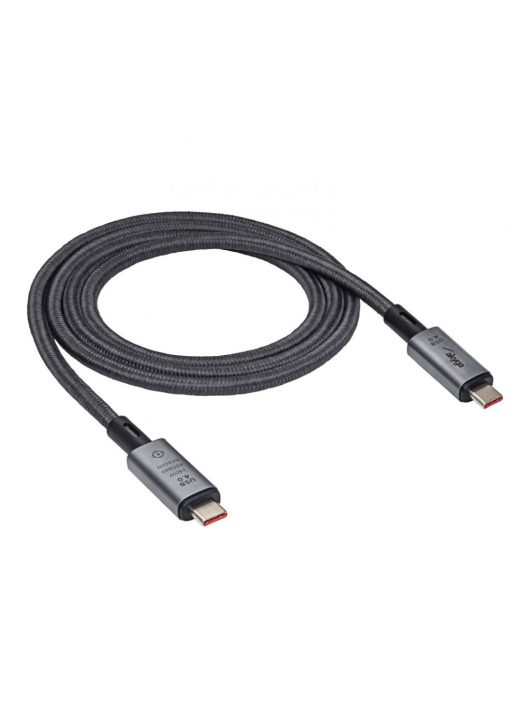 Akyga AK-USB-45 40Gb/s 240W USB4 type C cable 1m Grey