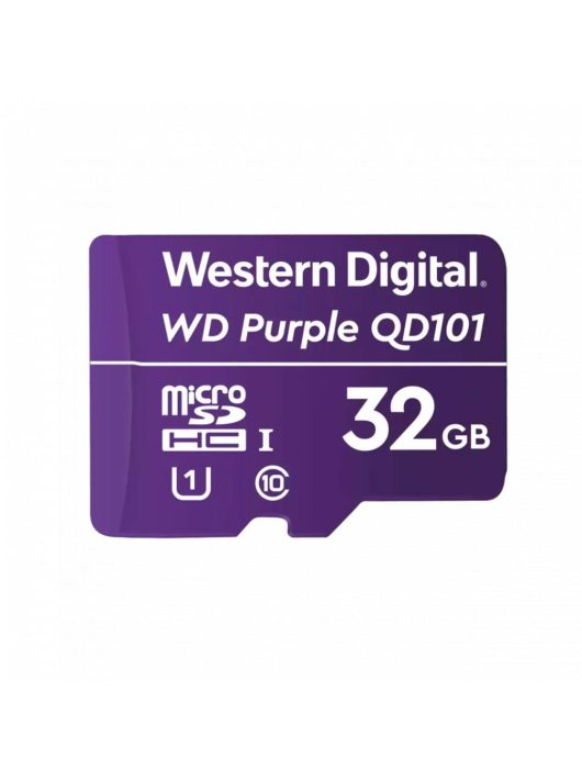 Western Digital 32GB microSDHC Class10 UHS-I (U1) Purple QD101 adapter nélkül