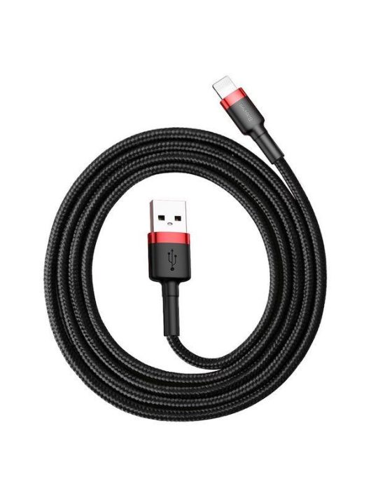 Baseus Cafule lightning Cable 2,4A 1m Black/Red