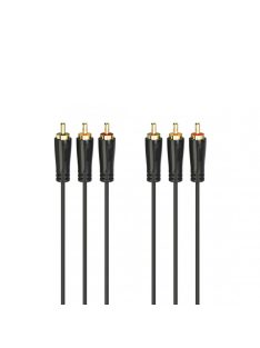 Hama FIC AV 3RCA-3RCA öszzekötőkábel 1,5m Black