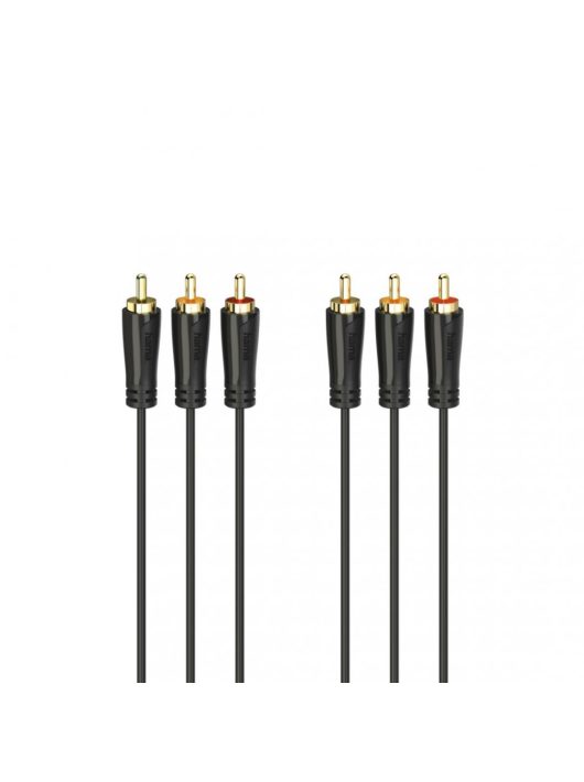 Hama FIC AV 3RCA-3RCA öszzekötőkábel 1,5m Black