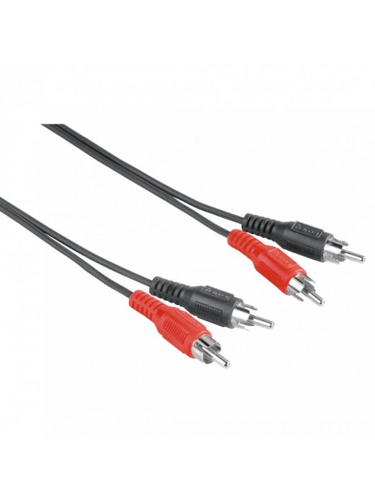 Hama FIC ECO 2RCA-2RCA összekötőkábel 5m Black/Red