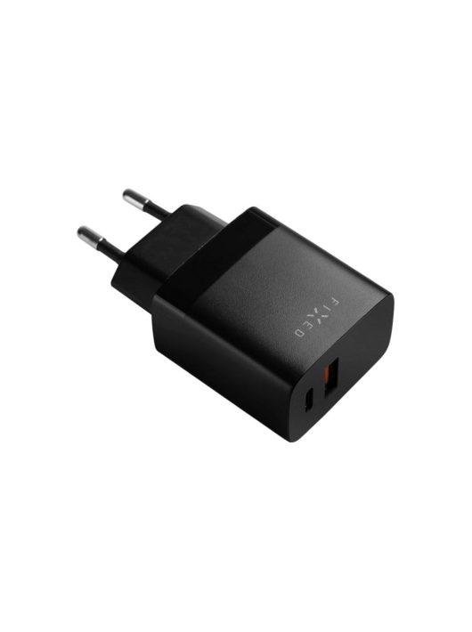 FIXED USB-C/USB Travel Charger 20W, black