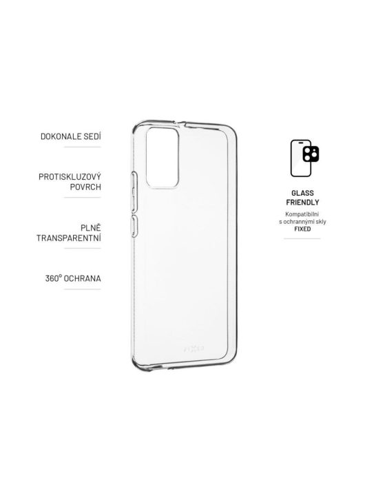 FIXED TPU Gel Case for TCL 403, clear, Mobiltelefon Kiegészítő