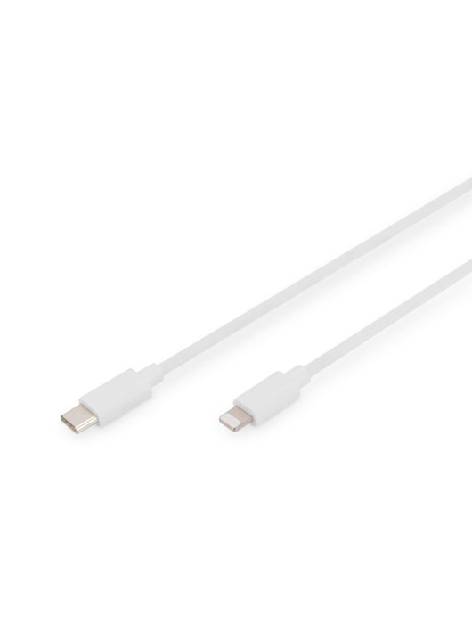 Digitus Data / Charger Cable USB-C - Lightning MFI 1m White