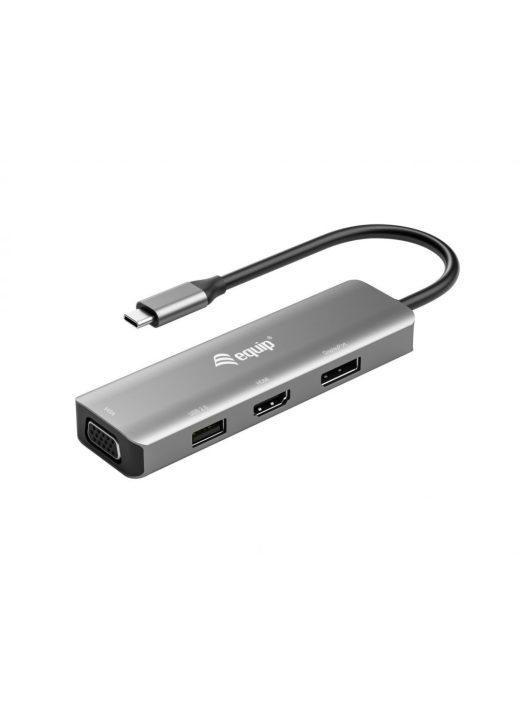 EQuip 133485 USB-C to HDMI/DisplayPort/VGA/USB Adapter