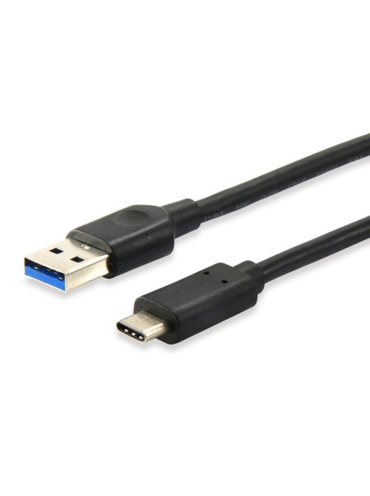 EQuip USB-C 3.2 Gen1 to USB-A 0,5m cable Black