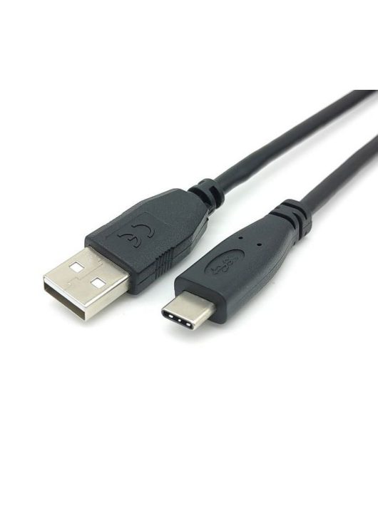 EQuip USB-C 2.0 to USB-A cable 2m Black