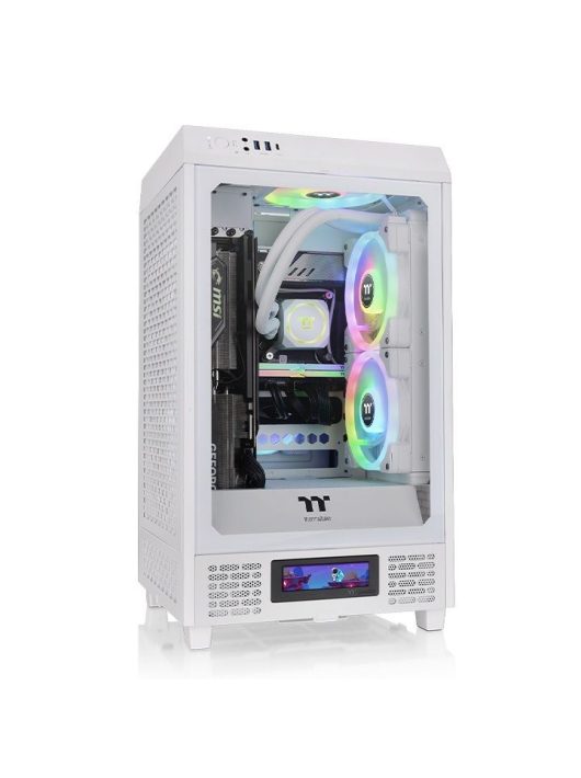 Thermaltake The Tower 200 Mini Chassis Tempered Glass Snow White