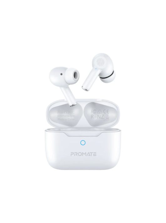 Promate  ProPods High-Definition ANC TWS Earphones with intellitouch Headset White