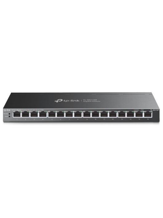 TP-Link TL-SG116P 16-Port Gigabit Desktop Switch with 16-Port PoE+