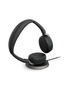   Jabra Evolve2 65 Flex USB-C UC Stereo Bluetooth Headset + Charging Stand Black