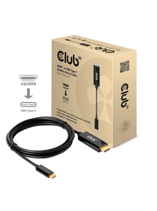 Club3D HDMI to USB Type-C 4K60Hz Active Cable M/M