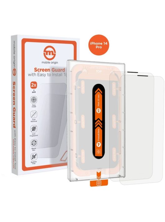 Mobile Origin Screen Guard iPhone 14 Pro with easy applicator 2 pack